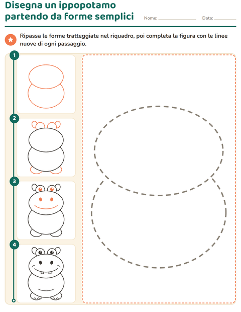 Anteprima della scheda di Disegno guidato per Scuola dell'infanzia (5-7 anni)