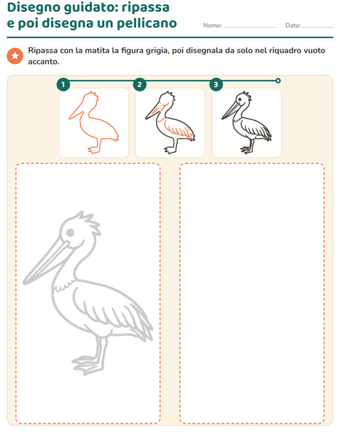 Anteprima della scheda di Disegno guidato per Scuola dell'infanzia (5-7 anni)