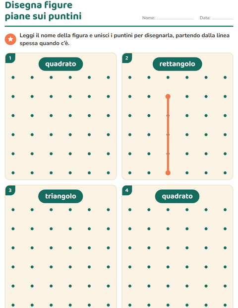 Anteprima della scheda di Figure geometriche piane per Scuola dell'infanzia (5-7 anni)