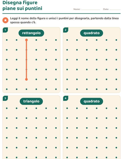 Anteprima della scheda di Figure geometriche piane per Scuola dell'infanzia (5-7 anni)