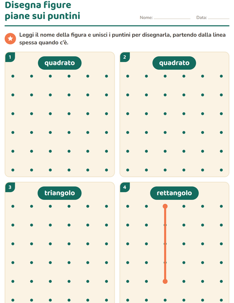 Anteprima della scheda di Figure geometriche piane per Scuola dell'infanzia (5-7 anni)