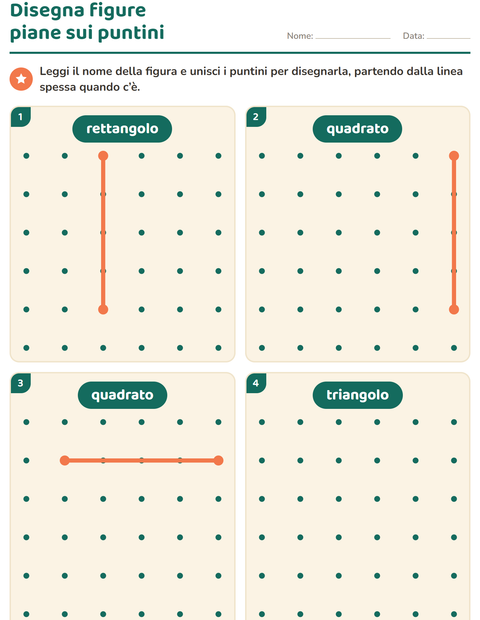 Anteprima della scheda di Figure geometriche piane per Scuola dell'infanzia (5-7 anni)