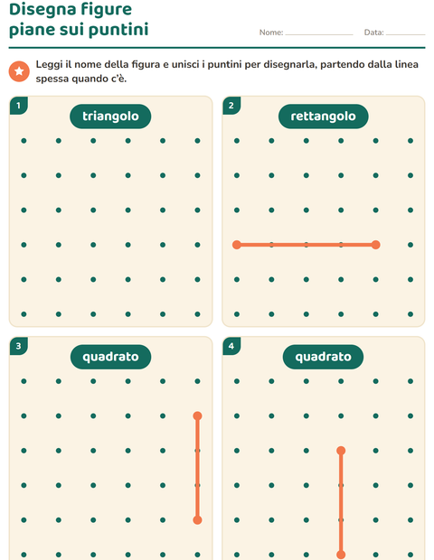 Anteprima della scheda di Figure geometriche piane per Scuola dell'infanzia (5-7 anni)