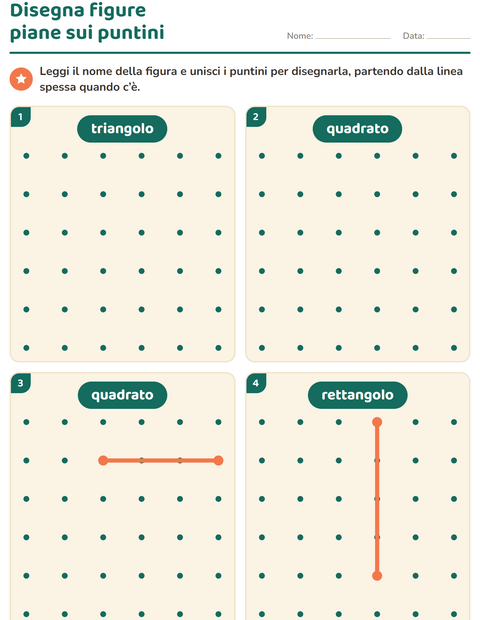 Anteprima della scheda di Figure geometriche piane per Scuola dell'infanzia (5-7 anni)