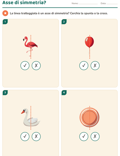 Anteprima della scheda di Forme geometriche con Cose che volano per Scuola primaria classe seconda