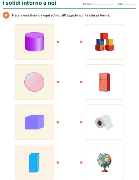 Anteprima della scheda di Forme geometriche per Scuola primaria classe seconda