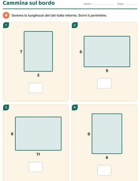 Anteprima della scheda di Forme geometriche per Scuola primaria classe terza