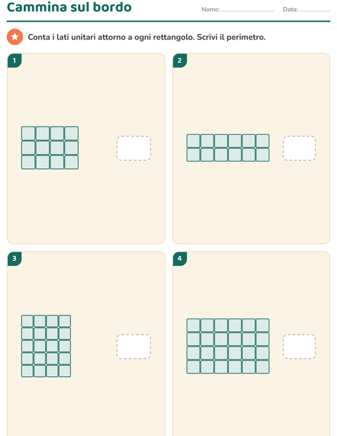 Geometria in classe terza: quadrilateri, angoli retti, perimetro e area — 2