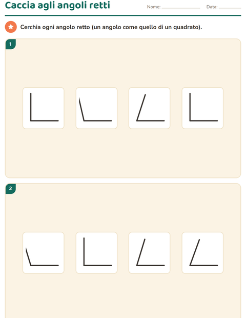 Anteprima della scheda di Forme geometriche per Scuola primaria classe terza