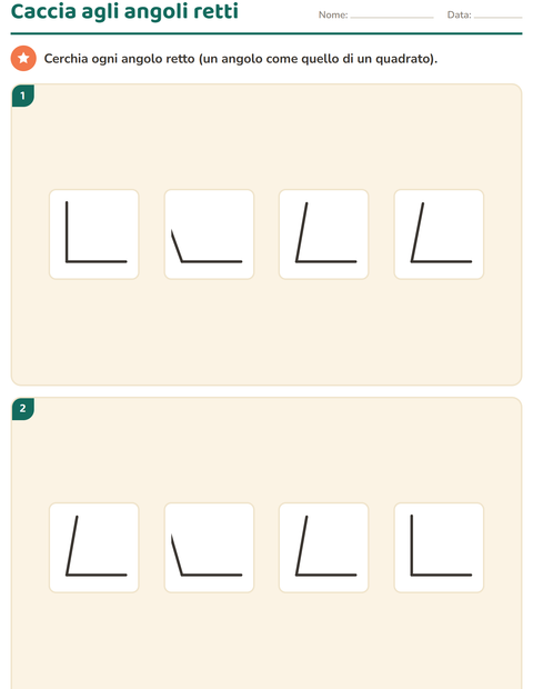 Anteprima della scheda di Forme geometriche per Scuola primaria classe terza