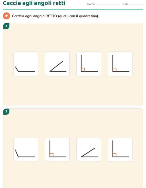 Anteprima della scheda di Forme geometriche per Scuola primaria classe terza