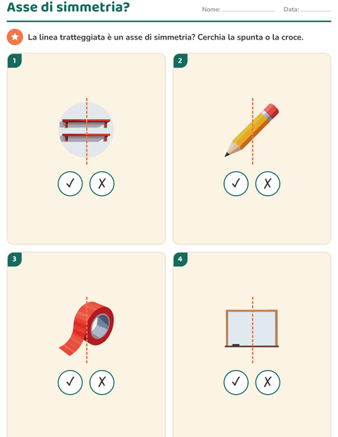 Anteprima della scheda di Forme geometriche con Aula per Scuola primaria classe seconda