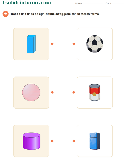 Anteprima della scheda di Forme geometriche per Scuola primaria classe seconda