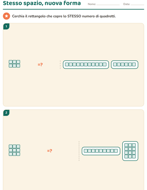 Anteprima della scheda di Forme geometriche per Scuola primaria classe terza