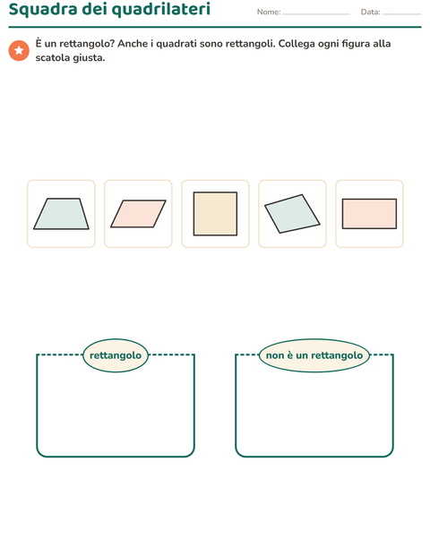 Anteprima della scheda di Forme geometriche per Scuola primaria classe terza