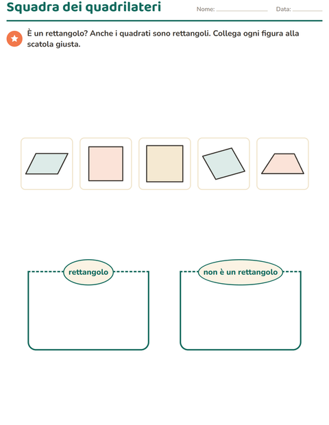 Anteprima della scheda di Forme geometriche per Scuola primaria classe terza