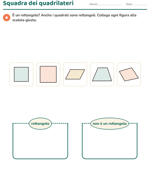 Anteprima della scheda di Forme geometriche per Scuola primaria classe terza