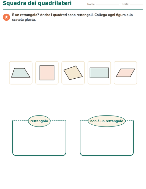 Anteprima della scheda di Forme geometriche per Scuola primaria classe terza