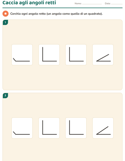 Anteprima della scheda di Forme geometriche per Scuola primaria classe terza