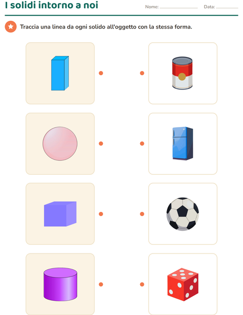 Anteprima della scheda di Forme geometriche per Scuola primaria classe seconda