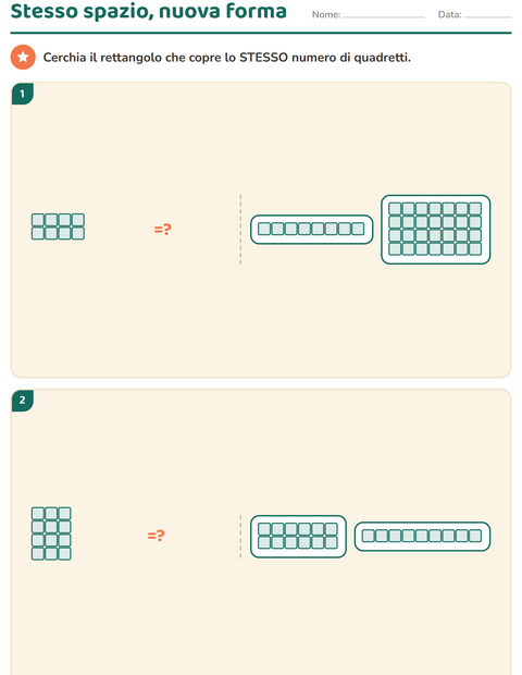 Anteprima della scheda di Forme geometriche per Scuola primaria classe terza
