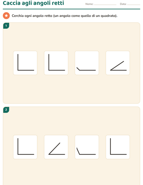 Anteprima della scheda di Forme geometriche per Scuola primaria classe terza