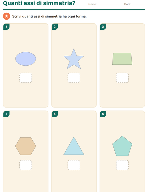 Anteprima della scheda di Forme geometriche per Scuola primaria classe terza