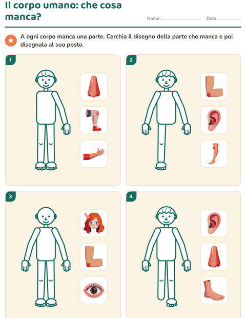 Il corpo umano: che cosa manca?