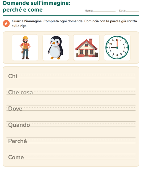 Anteprima di Sei domande da inventare, fino a perché e come