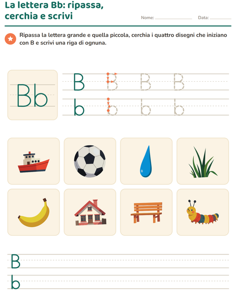 Anteprima della scheda di La lettera della settimana per Scuola dell'infanzia (5-7 anni)