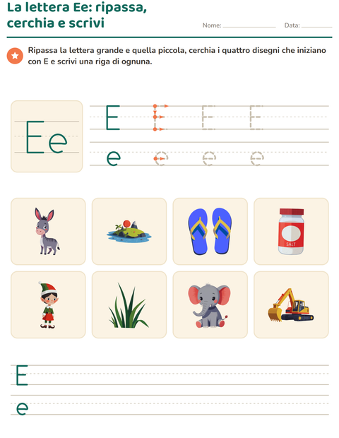 Anteprima della scheda di La lettera della settimana per Scuola dell'infanzia (5-7 anni)