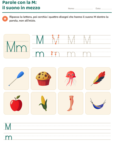 Anteprima della scheda di La lettera della settimana per Scuola dell'infanzia (5-7 anni)