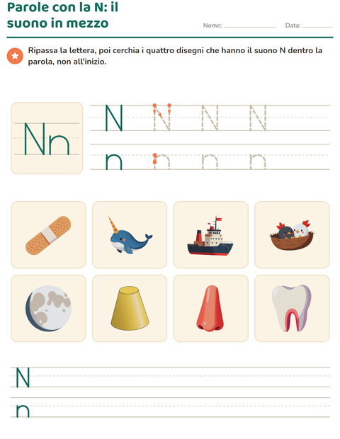Anteprima della scheda di La lettera della settimana per Scuola dell'infanzia (5-7 anni)