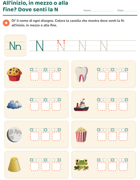 Anteprima della scheda di La lettera della settimana per Scuola dell'infanzia (5-7 anni)