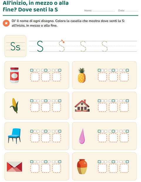 Anteprima della scheda di La lettera della settimana per Scuola dell'infanzia (5-7 anni)