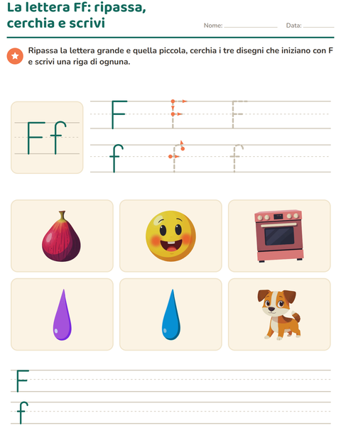 Anteprima della scheda di La lettera della settimana per Scuola dell'infanzia (5-7 anni)