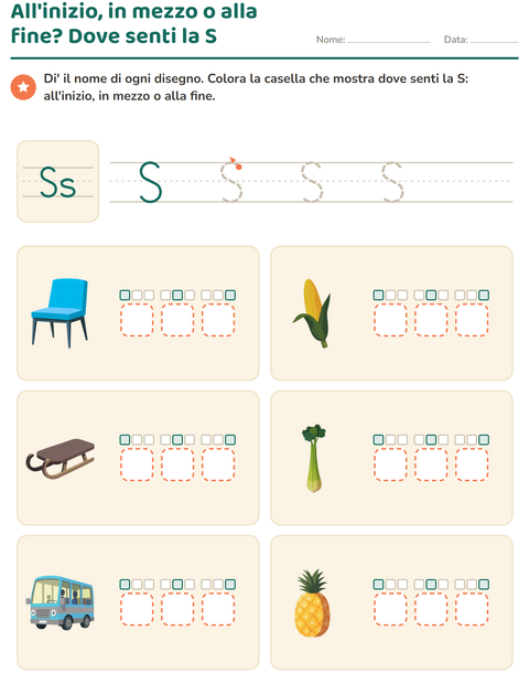Anteprima della scheda di La lettera della settimana per Scuola dell'infanzia (5-7 anni)