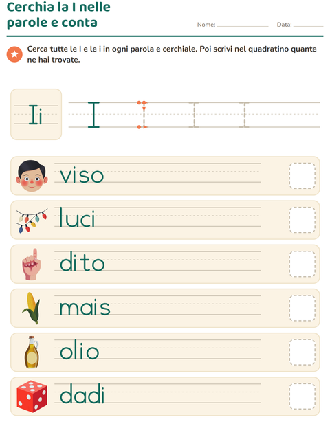 Anteprima della scheda di La lettera della settimana per Scuola dell'infanzia (5-7 anni)