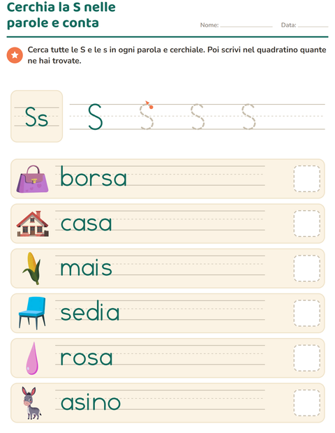 Anteprima della scheda di La lettera della settimana per Scuola dell'infanzia (5-7 anni)