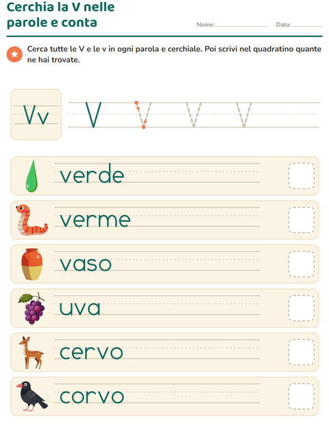 Anteprima della scheda di La lettera della settimana per Scuola dell'infanzia (5-7 anni)