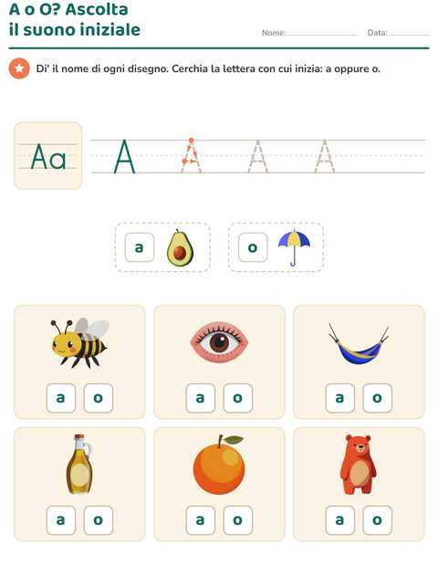 Anteprima della scheda di La lettera della settimana per Scuola dell'infanzia (5-7 anni)