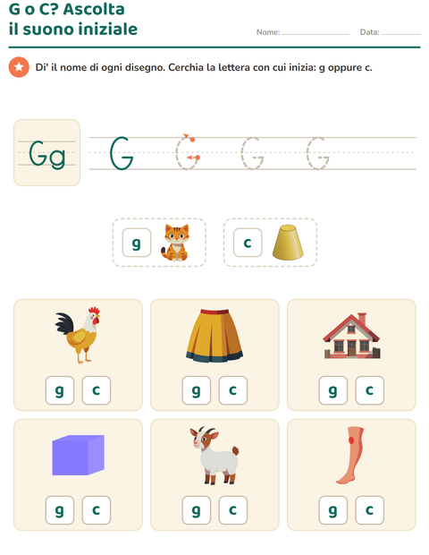 Anteprima della scheda di La lettera della settimana per Scuola dell'infanzia (5-7 anni)