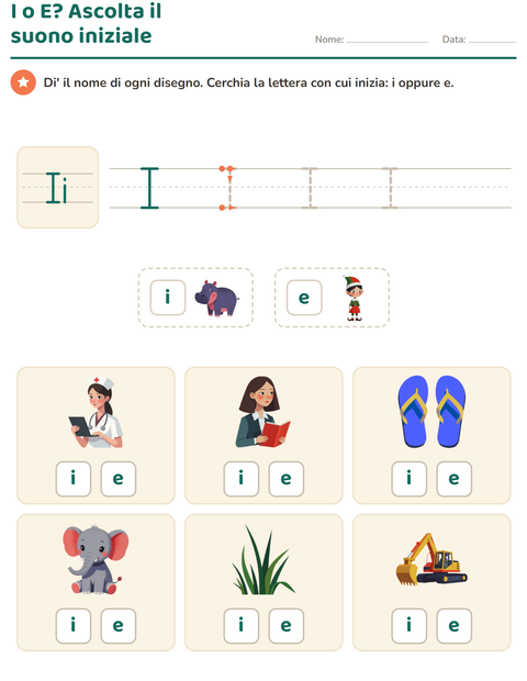 Anteprima della scheda di La lettera della settimana per Scuola dell'infanzia (5-7 anni)