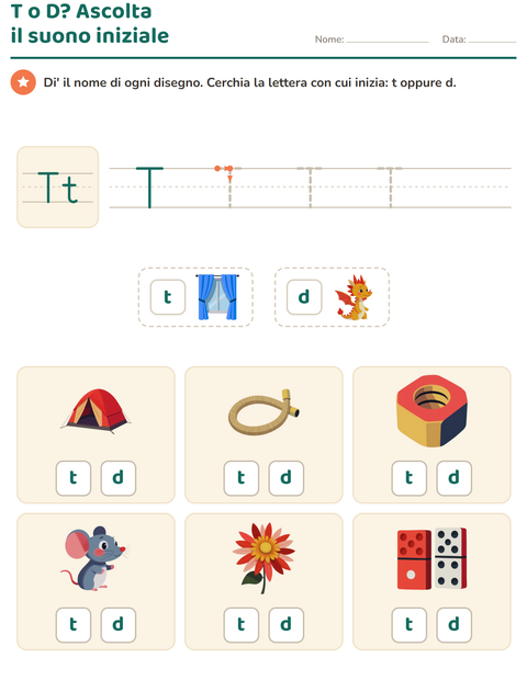 Anteprima della scheda di La lettera della settimana per Scuola dell'infanzia (5-7 anni)