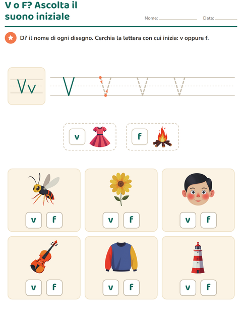 Anteprima della scheda di La lettera della settimana per Scuola dell'infanzia (5-7 anni)