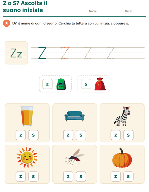 Anteprima della scheda di La lettera della settimana per Scuola dell'infanzia (5-7 anni)