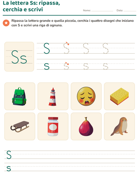 Anteprima della scheda di La lettera della settimana per Scuola dell'infanzia (5-7 anni)