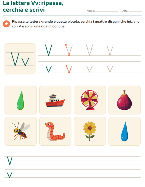 Anteprima della scheda di La lettera della settimana per Scuola dell'infanzia (5-7 anni)