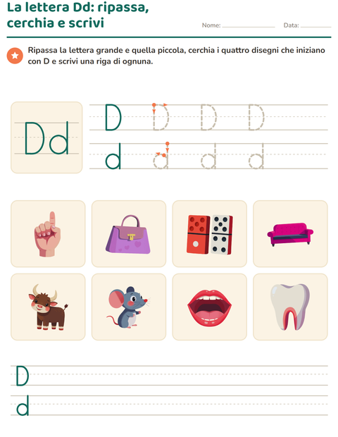 Anteprima della scheda di La lettera della settimana per Scuola dell'infanzia (5-7 anni)