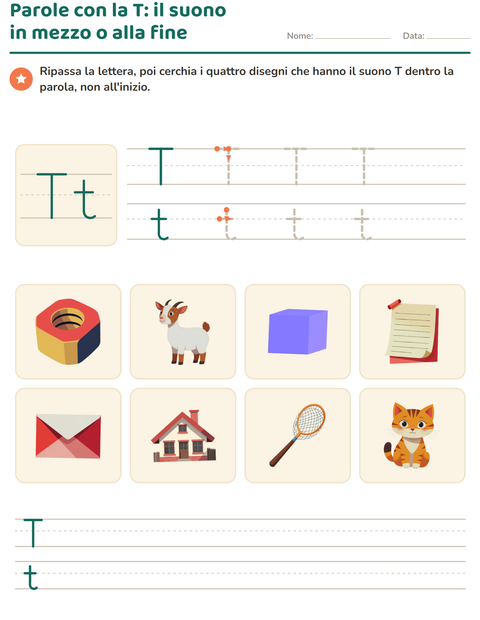 Anteprima della scheda di La lettera della settimana per Scuola dell'infanzia (5-7 anni)